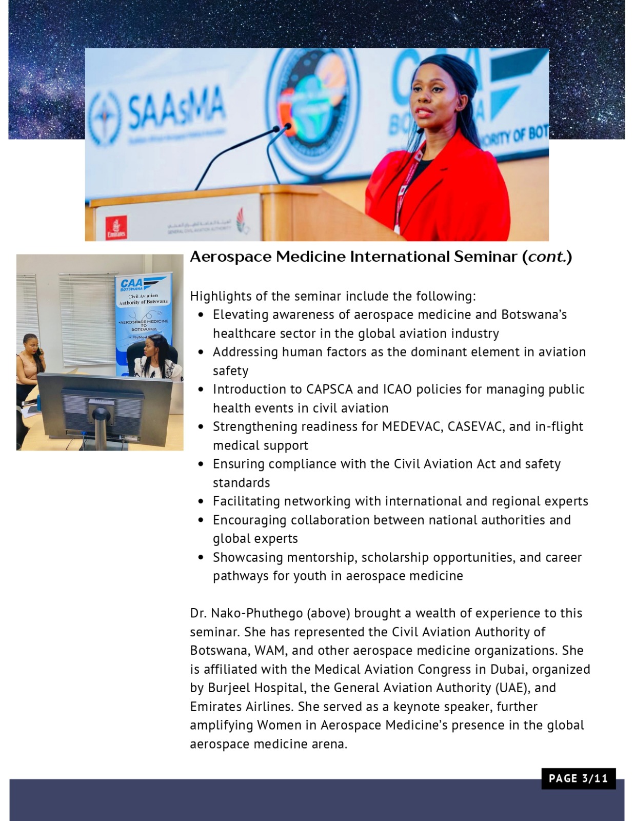 Dr. Phuthego at international seminar